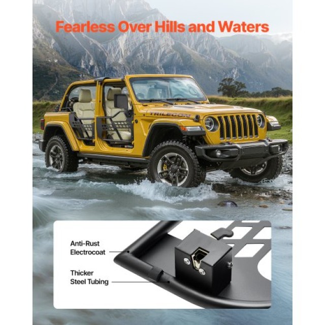 VEVOR Τετράθυρες Σωληνωτές Πόρτες για Jeep Wrangler JL 2018-2024 JPCGM4M1824JEOK0NV0