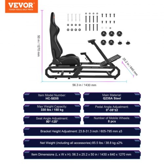 Βάση Τιμονιού VEVOR για Logitech G923/G920/G29 150kg Συμπαγής  ZXZCXKXHBKZD9MKRTV0