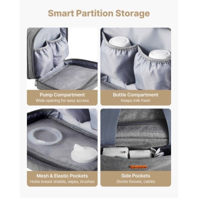 VEVOR Φορητή Τσάντα Θήλαστρου VEVOR, 11.4 x 6.3 x 8.3 in, Περιλαμβά... VEVOR Φορητή Τσάντα Θήλαστρου VEVOR, 11.4 x 6.3 x 8.3 in, Περιλαμβά...