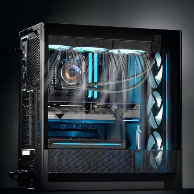 VEVOR Ψύκτρα Υγρού CPU AIO με ARGB Φωτισμό & 3 PWN Ανεμιστήρες (120mm) CPULQFSSLDPBIC6GAV9