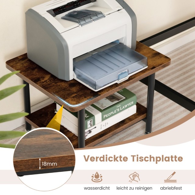 Costway Κινητή Βάση Εκτυπωτή Διπλού Επιπέδου με Πρόσθετο Χώρο Αποθή... Costway Κινητή Βάση Εκτυπωτή Διπλού Επιπέδου με Πρόσθετο Χώρο Αποθή...