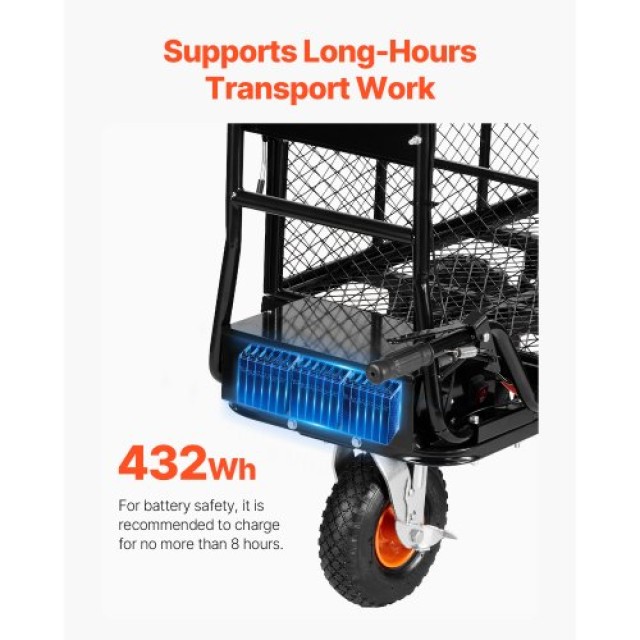 VEVOR Ηλεκτρικό Καρότσι 500lbs 36V 432W SLDDGZTCQSDCKA1F1V2