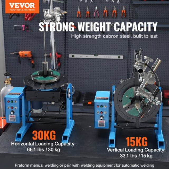VEVOR Περιστροφικός Συγκολλητικός Θέσης 30KG 0-90° 1-12RPM  HJBWJX3...