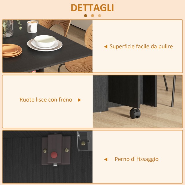 HOMCOM Πτυσσόμενο Τραπέζι Εξοικονόμησης Χώρου με 2 Πτυσσόμενα Φύλλ... HOMCOM Πτυσσόμενο Τραπέζι Εξοικονόμησης Χώρου με 2 Πτυσσόμενα Φύλλ...