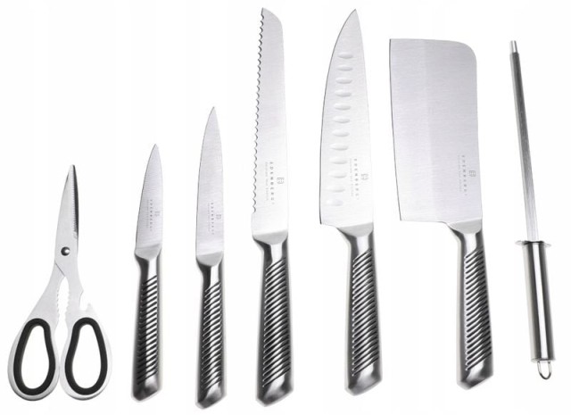 Edenberg  Σετ 8 Μαχαιριών Κουζίνας από Ανοξείδωτο Ατσάλι με Κομψή Π...