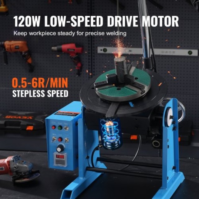 VEVOR Περιστροφικός Συγκολλητικός Θέσης 50KG 0-90° 0.5-6RPM  HJBWJX50KG12BUA9MV2