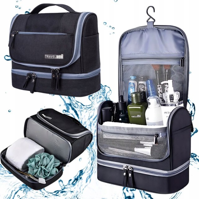 Verk Group Μεγάλη Αδιάβροχη Unisex Ταξιδιωτική Τσάντα Καλλυντικών μ...