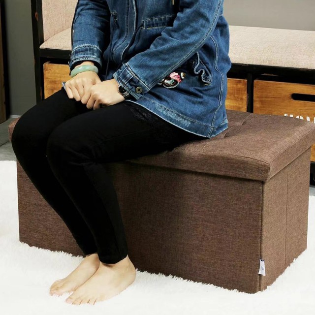 BAKAJI Κασετίνα Πουφ Αποθηκευτικός Χώρος Καφέ Πάγκος Σκαμπό Υποπόδ... BAKAJI Κασετίνα Πουφ Αποθηκευτικός Χώρος Καφέ Πάγκος Σκαμπό Υποπόδ...