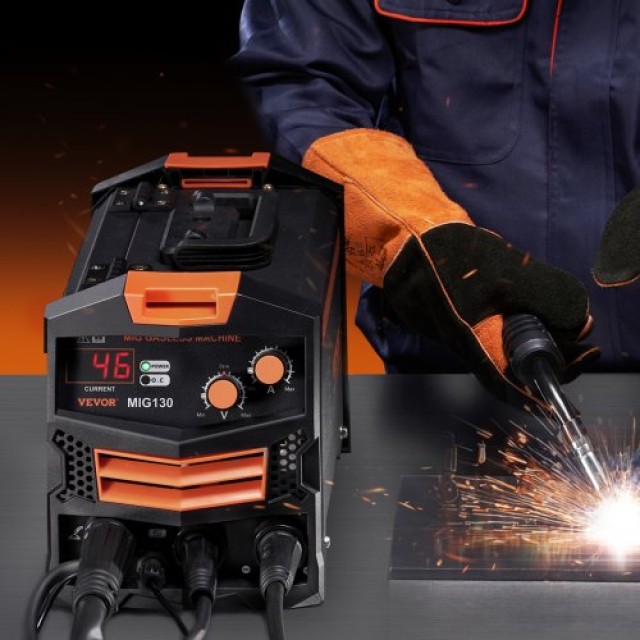 VEVOR Συγκολλητής MIG 130Amp Χωρίς Αέριο με IGBT Inverter MIGYXHJ1H...