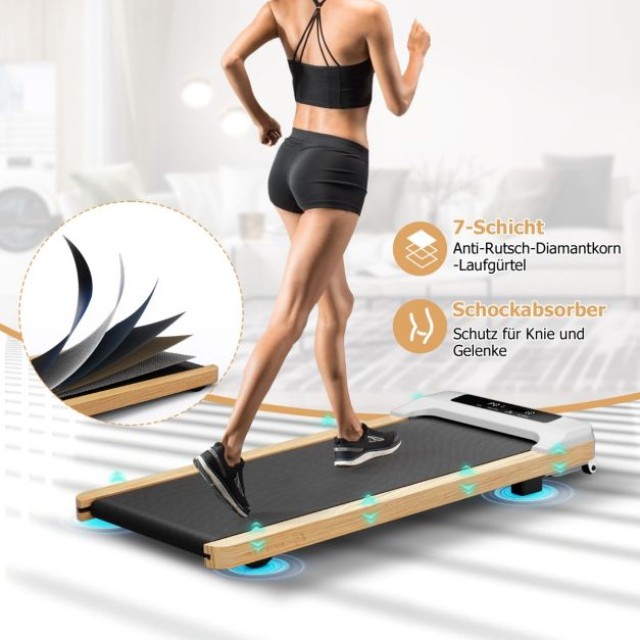 Φορητός Διάδρομος Γυμναστικής  2 σε 1 120 x 54 x 13 cm  COSTWAY  SP38090DE-GR