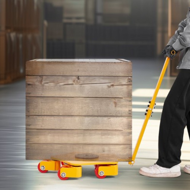 VEVOR Μηχανικό Πατίνι 8800 lbs για Μετακίνηση Μηχανημάτων με Λαβή και Περιστροφή 360° JXYDHBGYWXL5LY22WV0