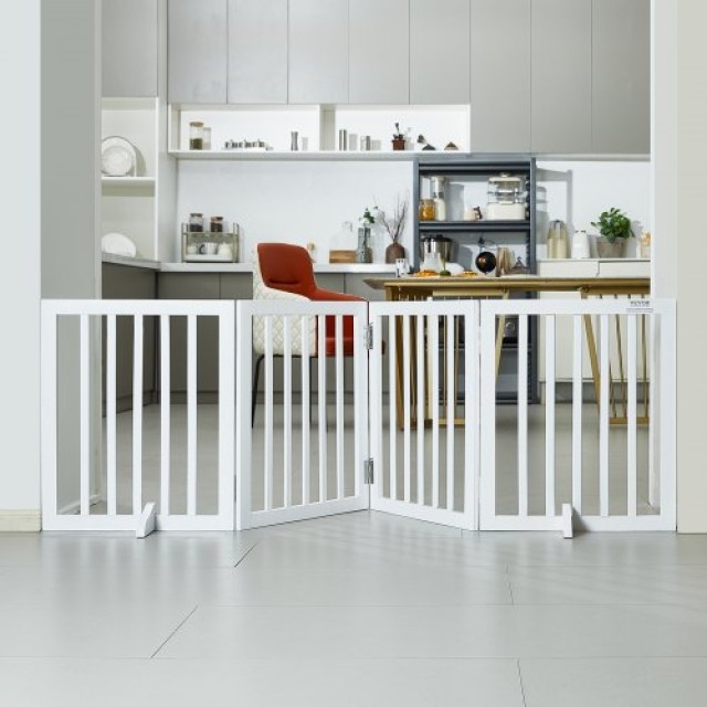 VEVOR  Πτυσσόμενη Λευκή Πύλη Κατοικίδιων 24x80.3 εκ.  KZDMZCWMBSMZLUM3SV0