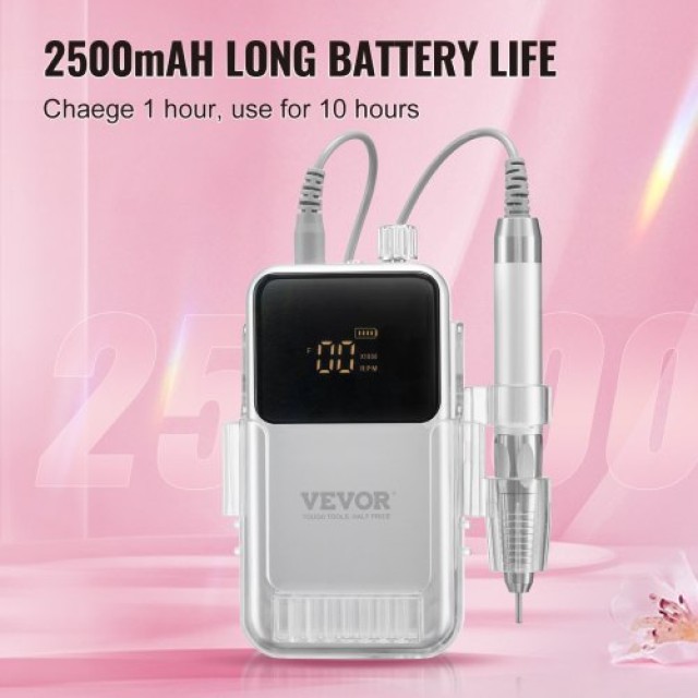 Ηλεκτρικός Ασύρματος Τροχός Νυχιών VEVOR 35000RPM με Βούρτσα Μοτέρ  CDSMJDMJBXSZK7D4YV2