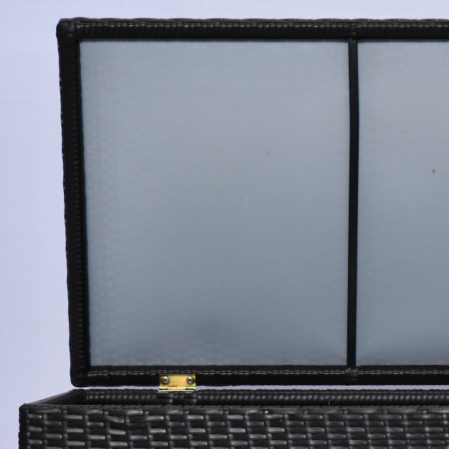 Outsunny Μπαούλο 284L Εξωτερικού Χώρου, PE Rattan & Ατσάλι, 118x54x...