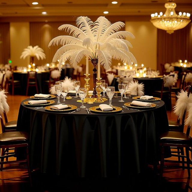 VEVOR Σετ 6 Στρογγυλών Μαύρων Τραπεζομάντηλων, 120 ίντσες DLZB120YC... VEVOR Σετ 6 Στρογγυλών Μαύρων Τραπεζομάντηλων, 120 ίντσες DLZB120YC...