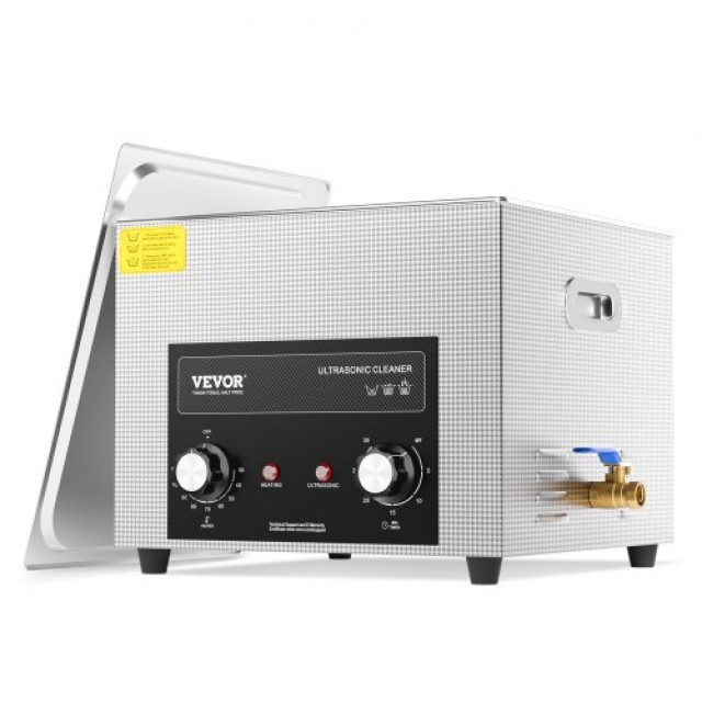 VEVOR  15L Υπερηχητικός Καθαριστής με Θερμαντήρα, Χρονοδιακόπτη & Κ...
