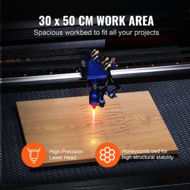 VEVOR 50W CO2 Laser Χαράκτης 300x500 mm  YTSDKJOCCO23058QHV2