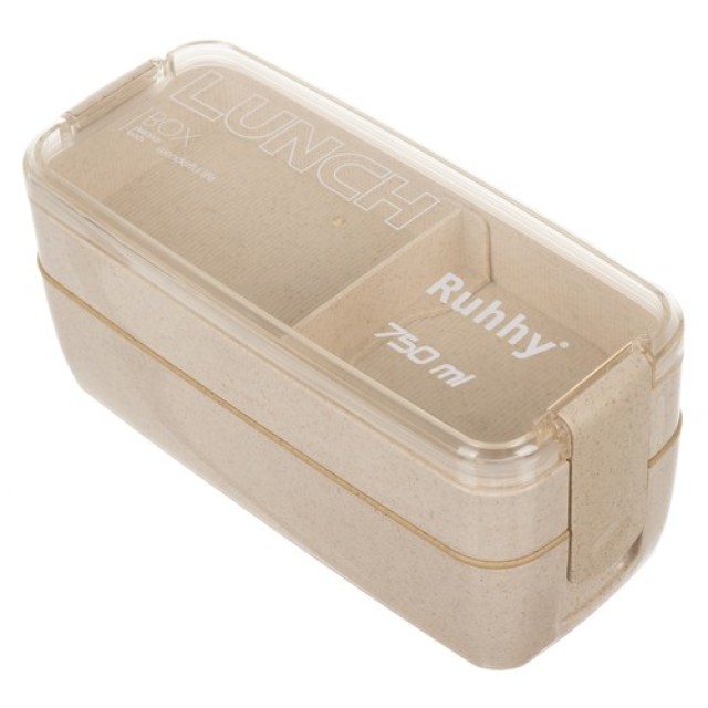 Φαγητοδοχείο - Lunch Box 2 Επιπέδων με Μαχαιροπίρουνα 750ml Ruhhy 24528