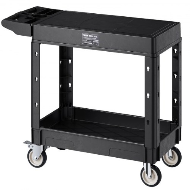 VEVOR Καρότσι Υπηρεσίας 2 Ραφιών 550 lbs με Ρόδες DXSLSYTCZH2CKF17ZV0