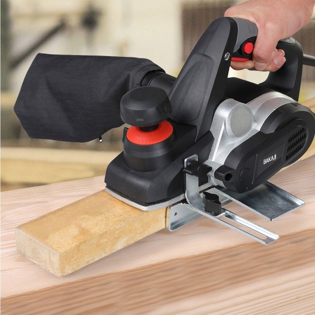 BAKAJI Ηλεκτρικός Πλάνης Ξύλου 750W με Παράλληλο Οδηγό 02837885