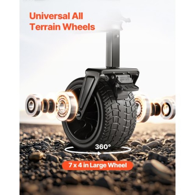 VEVOR Διπλός Καροτσάκι 300L & 450 lbs Αναδιπλούμενο Βαρύ Καθήκοντος ZDHYBXSSTCHS4GGRTV0