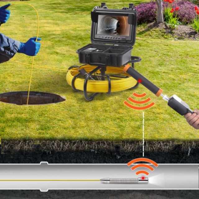 Κάμερα Αποχέτευσης VEVOR με 512Hz Sonde, Οθόνη 9 720p, 50m  DDWKXSGDNK950S9AFV2
