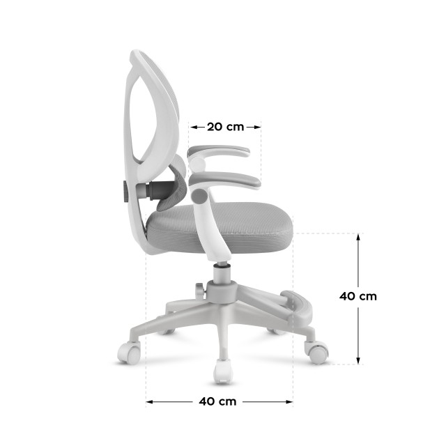 MarkAdler Παιδική Περιστρεφόμενη Καρέκλα Junior 4.5 Γκρι 5903796018639