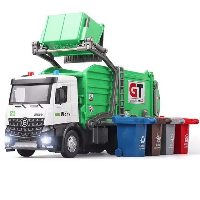 BAKAJI  Παιδικό Παιχνίδι Απορριμματοφόρο Όχημα Ανακύκλωσης με Φώτα και Ήχους  02842005