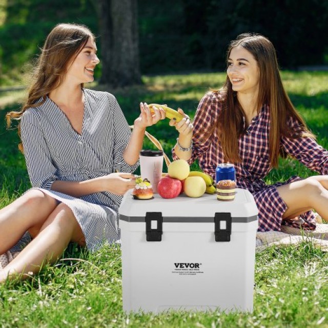 VEVOR Φορητό Ψυγείο 38 QT με Θήκη Ποτηριών TSLZX38QTB0050LBH001V0
