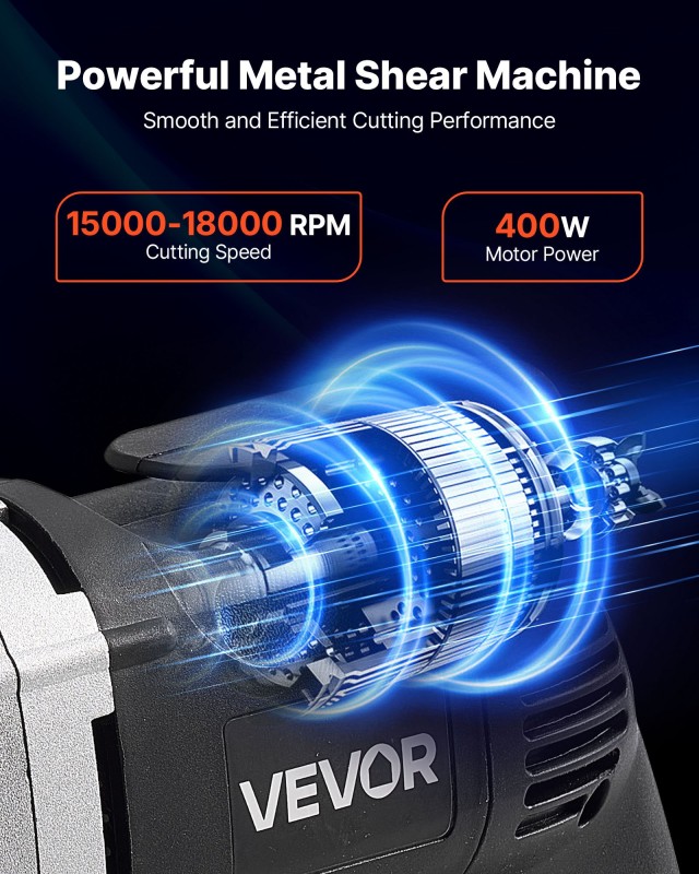 VEVOR Ηλεκτρικό Ψαλίδι Μετάλλων, 480W, 360° Περιστρεφόμενη Κεφαλή, ... VEVOR Ηλεκτρικό Ψαλίδι Μετάλλων, 480W, 360° Περιστρεφόμενη Κεφαλή, ...