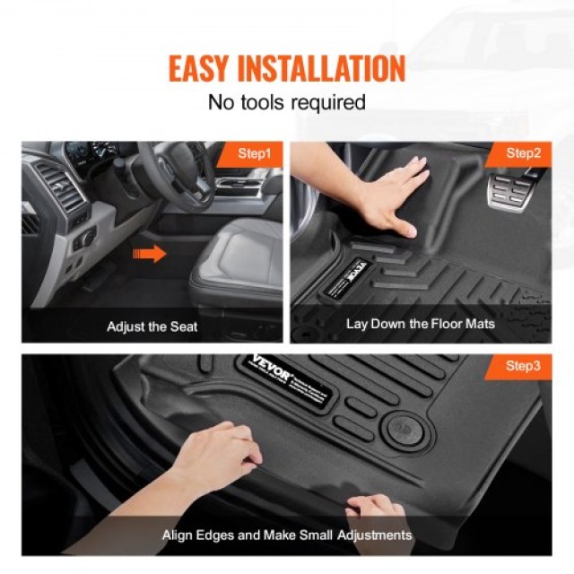VEVOR  Πατάκια Αυτοκινήτου για Ford F-150/F150 Lightning 2015-2024,...