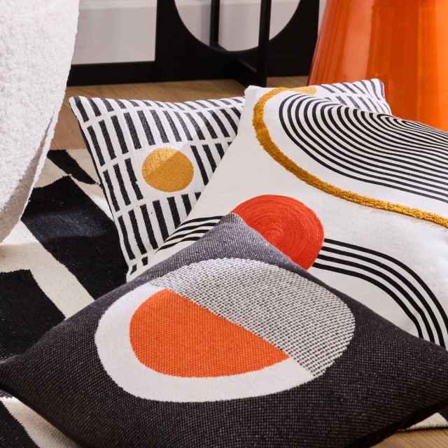 Atmosphera Μοντέρνο Τετράγωνο Μαξιλάρι 45x45εκ με Αφαιρούμενη Βαμβα...