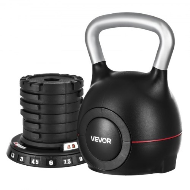 VEVOR Ρυθμιζόμενο Kettlebell με 7 Επίπεδα Βάρους HLKDHS1588KGL8BX1002V0