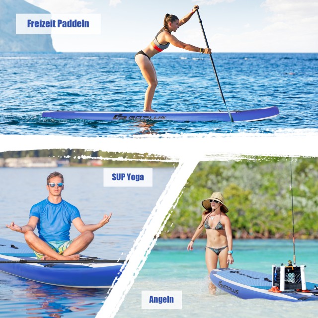 Costway  Φουσκωτή σανίδα Stand Up Paddle με αντιολισθητική επιφάνει...