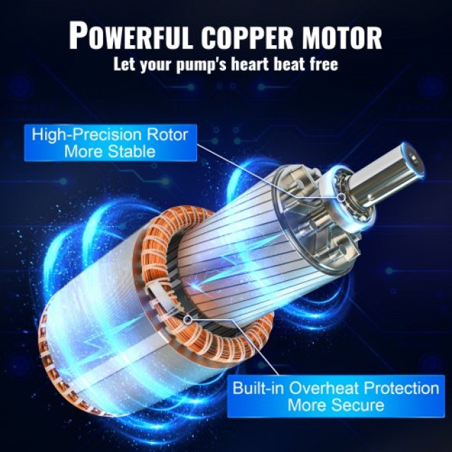 Αντλία Υποβρύχια VEVOR 1500W 9.8 m³/h 108 m Ανοξείδωτη  SJQSBMBWZ22...