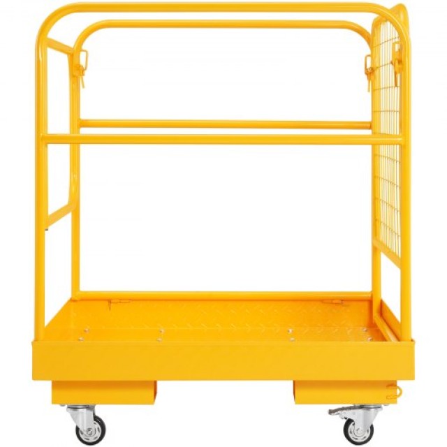 Κλωβός Ασφαλείας VEVOR για Κλαρκ, 544 kg, 91x91 cm, Πτυσσόμενη Πλατφόρμα Εργασίας με Ρόδες & Αλυσίδα Ασφαλείας  CCGZPTCWMS112KVAFV0
