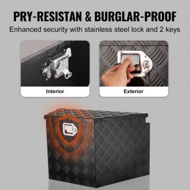 Κουτί Ρυμουλκούμενου VEVOR, Αλουμινίου με Κλειδαριά, 99x42x30 εκ.  ...