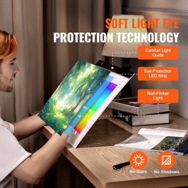 VEVOR Πίνακας Φωτισμού LED B4 με Τροφοδοσία USB για Ιχνηλάτηση και Ζωγραφική με Διαμάντια DXB4FCDS0000XG0S4V9