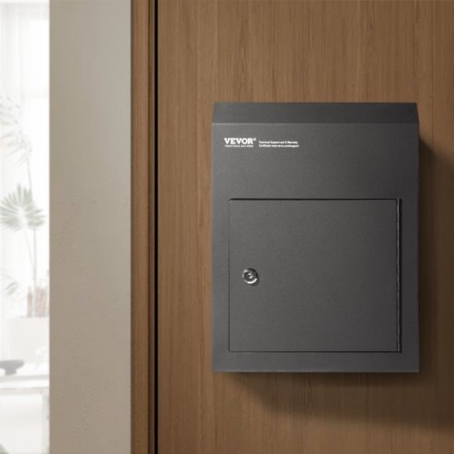 VEVOR Κουτί Ρίψης Κλειδιών 12x6x16 με Κλειδαριά Μαύρο  CQXBX12616INYUG59V0