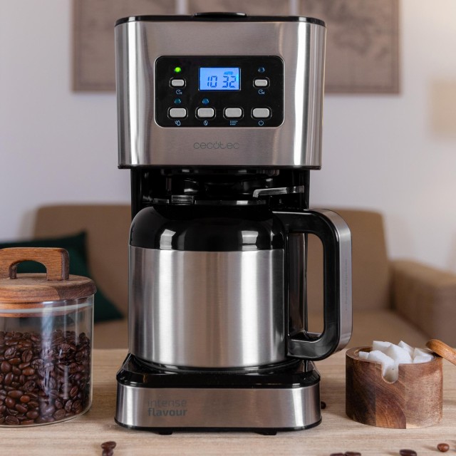 CECOTEC  Καφετιέρα Φίλτρου Coffee 66 Drop & Thermo Time, Ανοξείδωτη, Χωρητικότητα έως 10 Φλιτζάνια  CEC-00274