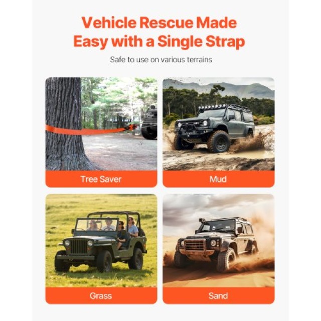 VEVOR Δυνατό Σχοινί Έλξης Αυτοκινήτων - Αντοχής 36000 lbs, 30ft, 3 ... VEVOR Δυνατό Σχοινί Έλξης Αυτοκινήτων - Αντοχής 36000 lbs, 30ft, 3 ...