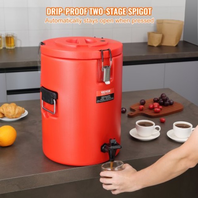 VEVOR Ανοξείδωτος Θερμός Ποτών 17.2L με Βρυσάκι  YLHLQQYX5JL0EEU4SV0