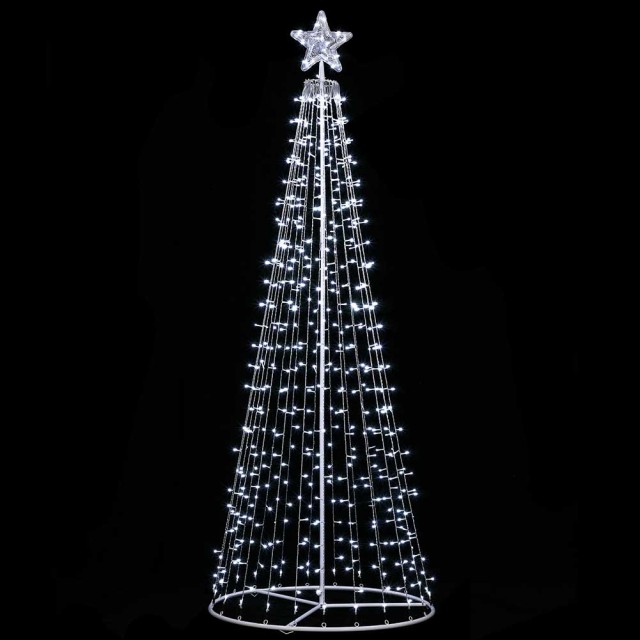 BAKAJI  Φωτεινό Χριστουγεννιάτικο Δέντρο 220cm 592 LED Ψυχρό Λευκό ...