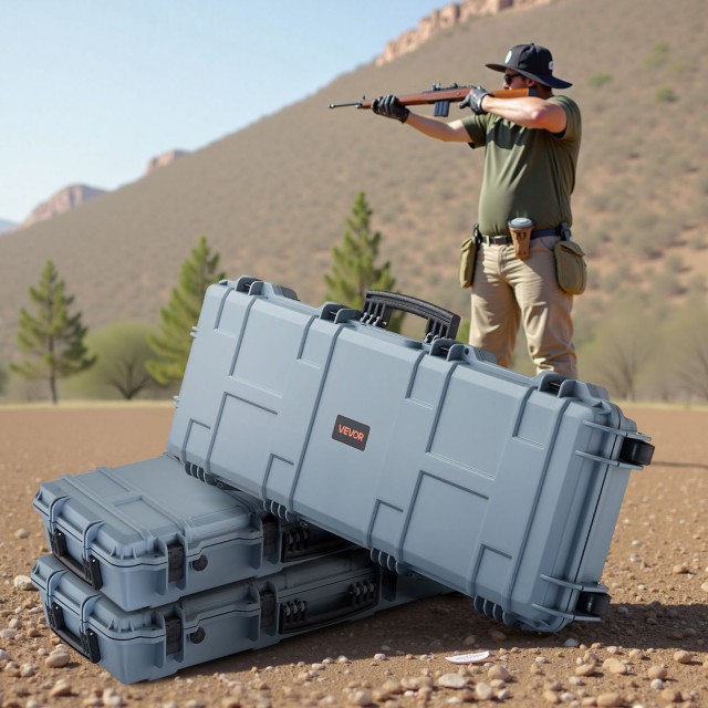 VEVOR Αδιάβροχη και Ανθεκτική Σκόνης Θήκη Όπλου (1066 mm) με Αφαιρο...