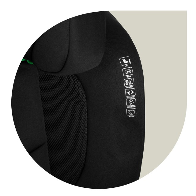 Παιδικό Κάθισμα Αυτοκινήτου ISOFIX 15-36kg – Μαύρο 710010 Nukido