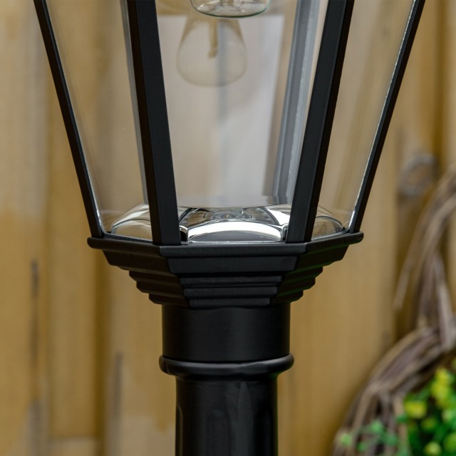 Outsunny Ηλιακός Λαμπτήρας Κήπου LED με Αισθητήρα Κίνησης, 22x22x19...