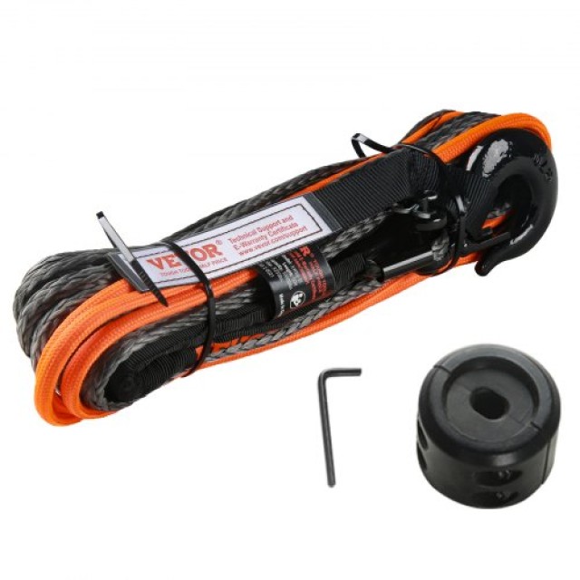 VEVOR Συνθετικό Σχοινί Βίντσι 3/16 x 50 8,350 lbs με Προστατευτικό ...