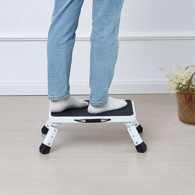 VEVOR  Σκαλοπάτι Αναδιπλούμενο 1 Βήματος 150KG, Ρυθμιζόμενο Ύψος, Αντιολισθητικό για Ενήλικες και Παιδιά JYTDGYBWFSKZJ2NKYV0
