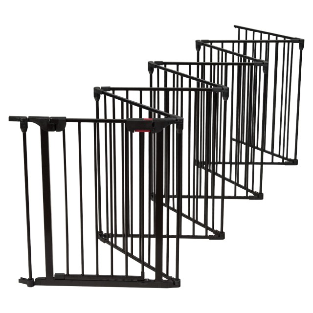 Costway Πάνελ Περιφράγματος για Σκύλους, 500 x 75 cm, 8 Τμήματα, Μα...