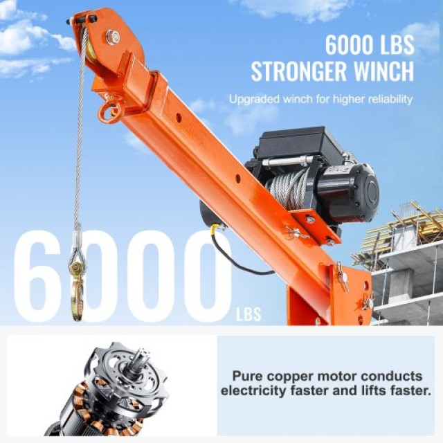 VEVOR  Ηλεκτρικός Γερανός Ανυψωτικός για Pickup 2200 lbs με Περιστροφή 360° DDJPCZDJDDJPFT516V9